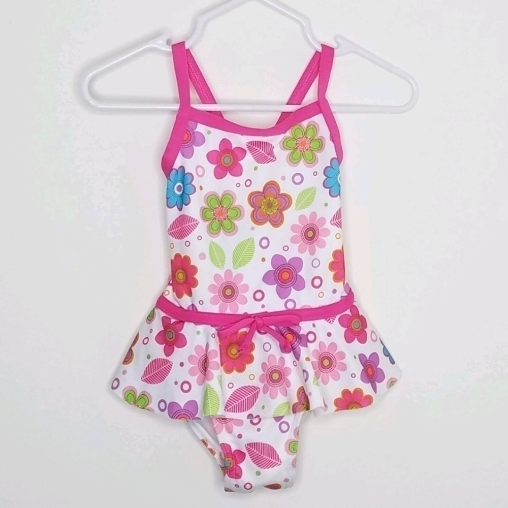 Penelope Mack Onepiece Bathing Suit Flower 18m - Picture 1 of 4
